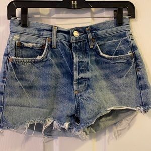 AGOLDE, blue jean shorts, size 24